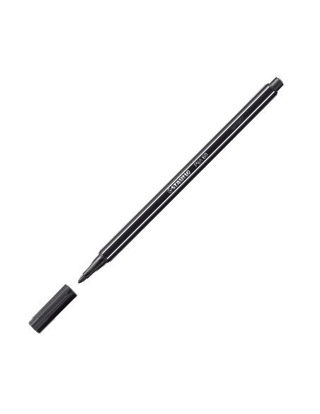 C 10 rotulador stabilo pen 68 negro nº46 punta 1omm